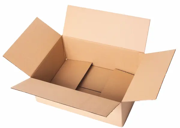 A photo of an empty box